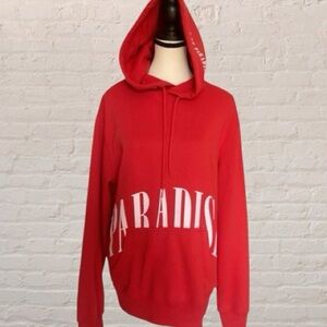 Amnesia vintage iconic red kicked out of paradise oversized Hoodie Size M